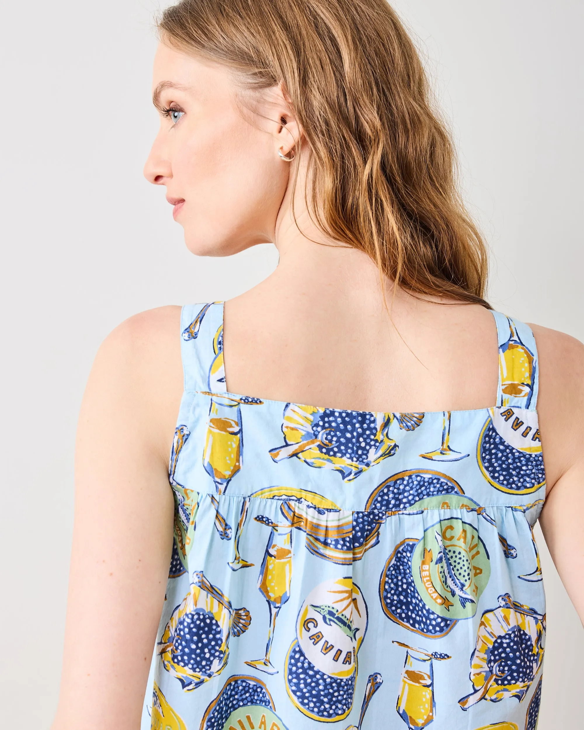 Champagne & Caviar - Back To Bed Short Set - Pale Blue sold by Printfresh product image thumbnail 5