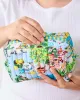Mediterranean Meow - Quilted Pouch - Amalfi Blue sold by Printfresh
