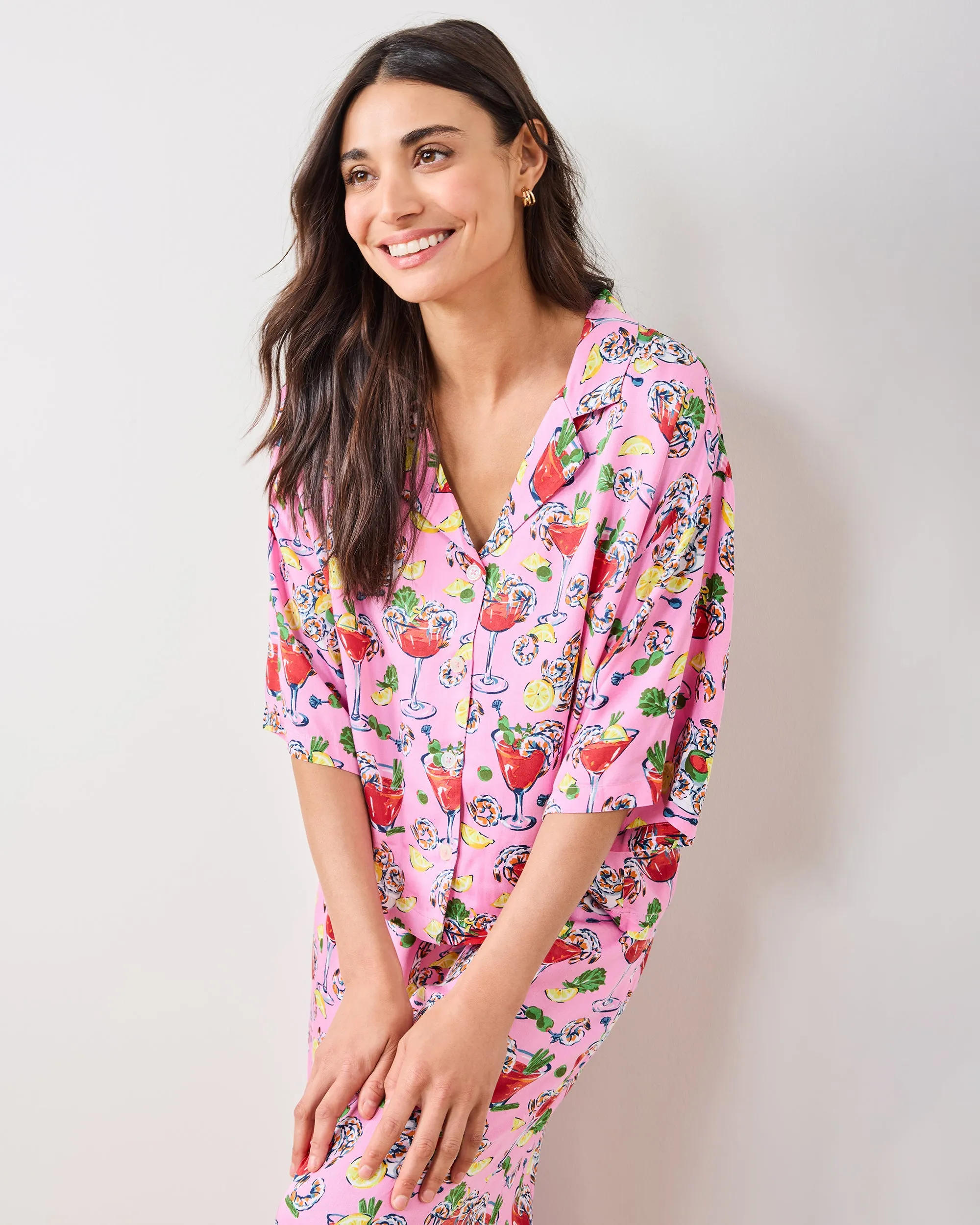 Shrimp Cocktail - Petite Eco Satin Wildest Dream Set - Parlor Pink sold by Printfresh