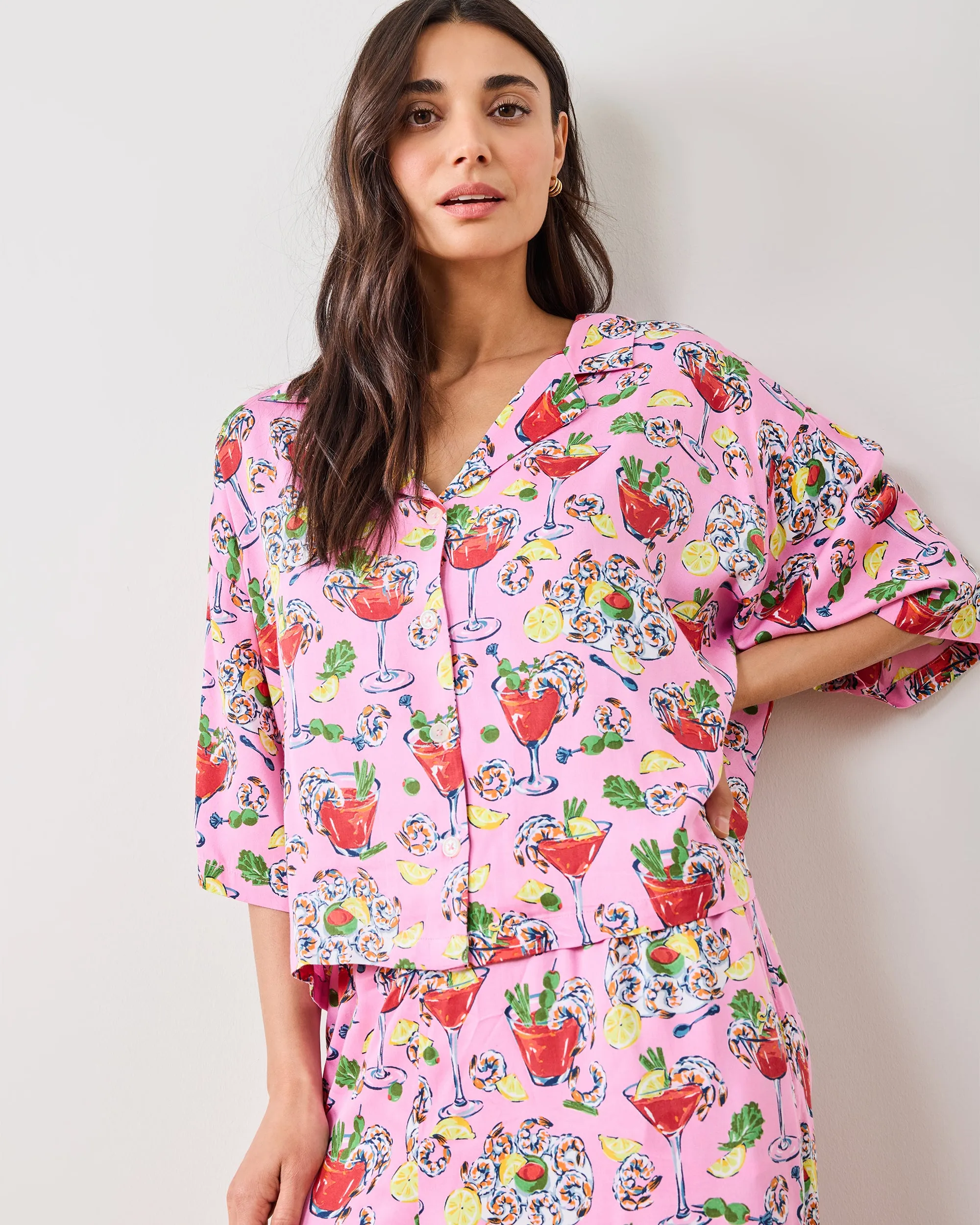 Shrimp Cocktail - Petite Eco Satin Wildest Dream Set - Parlor Pink sold by Printfresh product image thumbnail 3