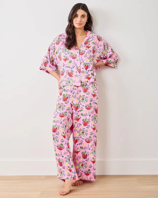 Shrimp Cocktail - Tall Eco Satin Wildest Dream Set - Parlor Pink sold by Printfresh