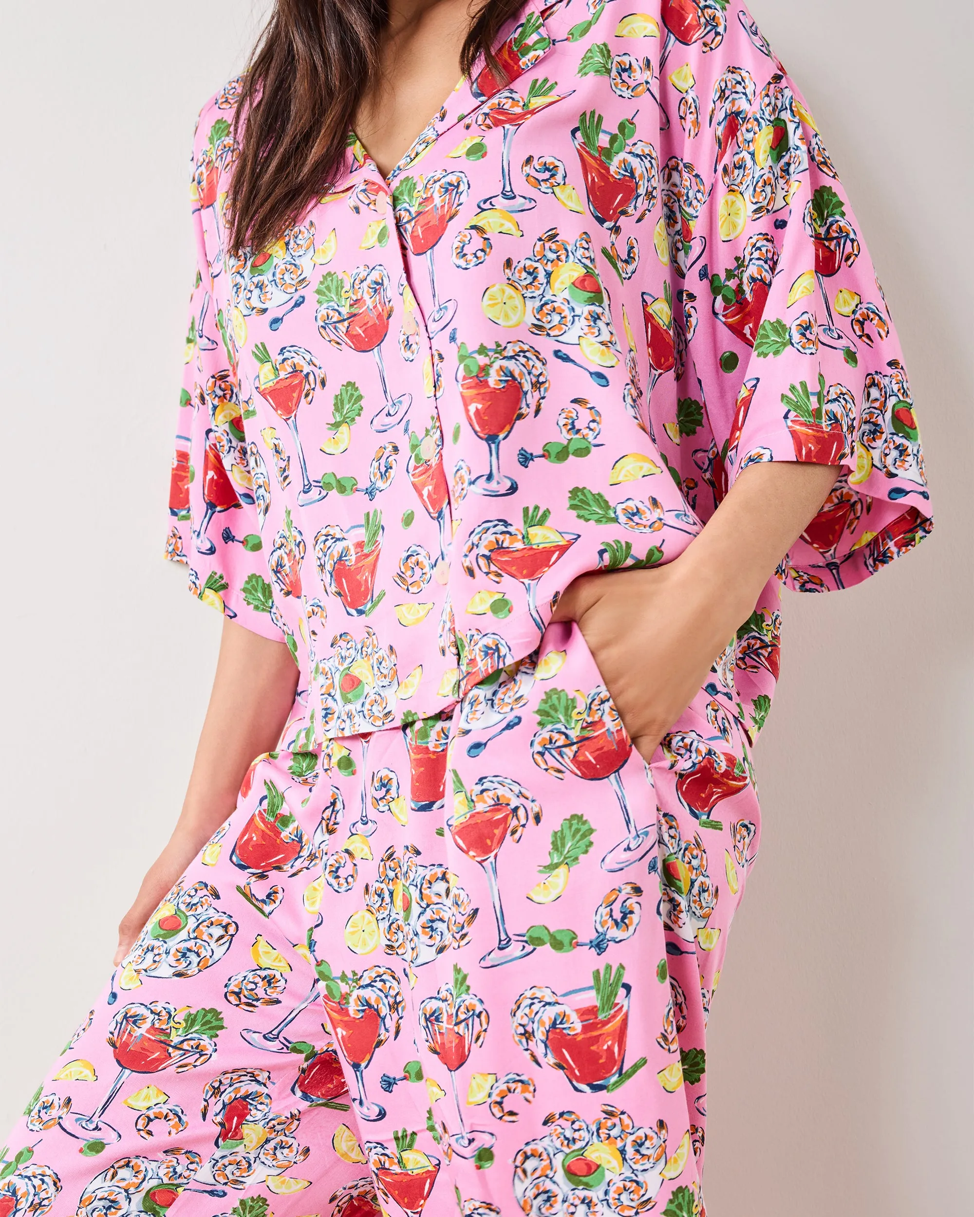 Shrimp Cocktail - Tall Eco Satin Wildest Dream Set - Parlor Pink sold by Printfresh product image thumbnail 2