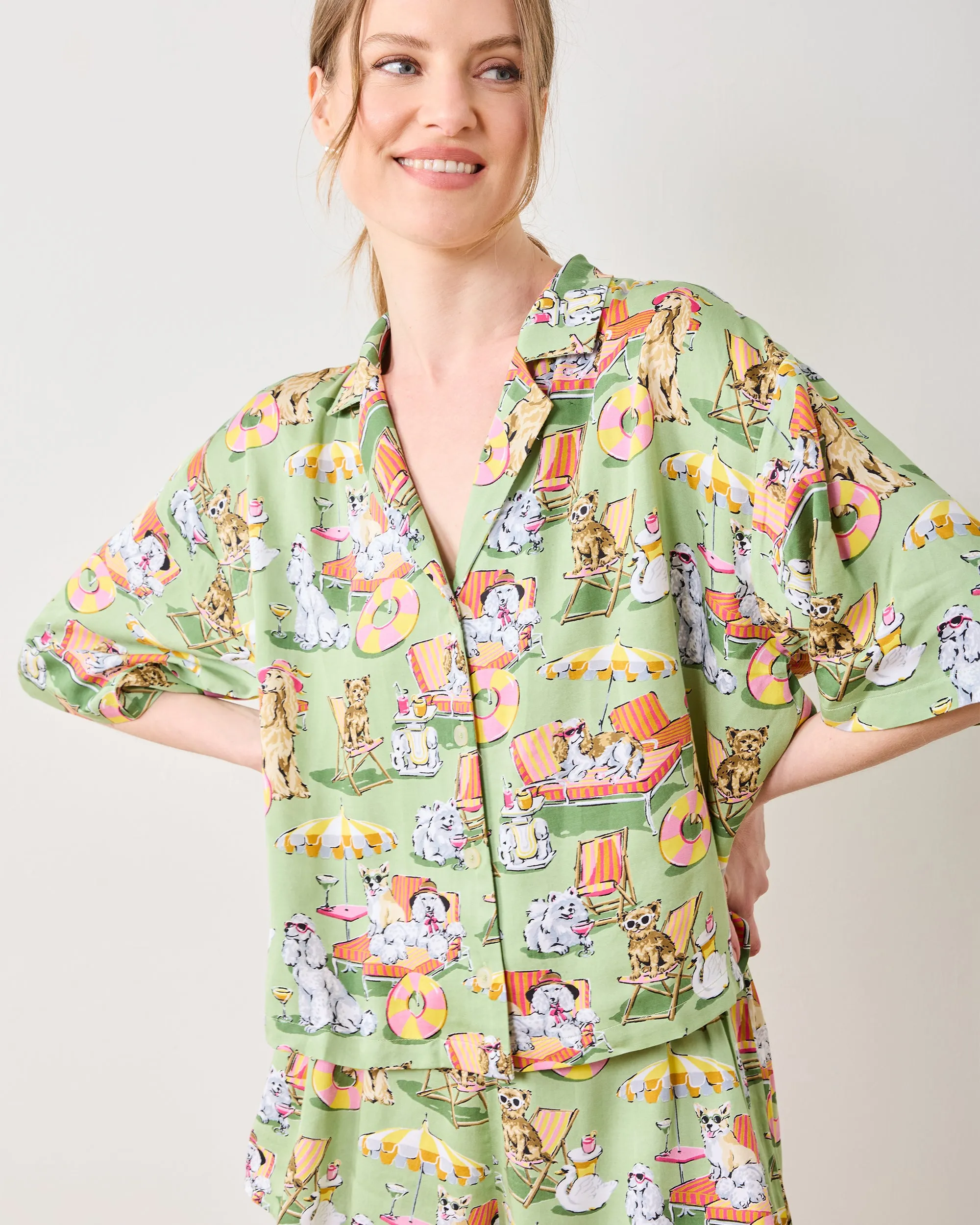 Palm Royale Pooches - Eco Satin Sweet Dreams Set - Grasshopper sold by Printfresh product image thumbnail 4