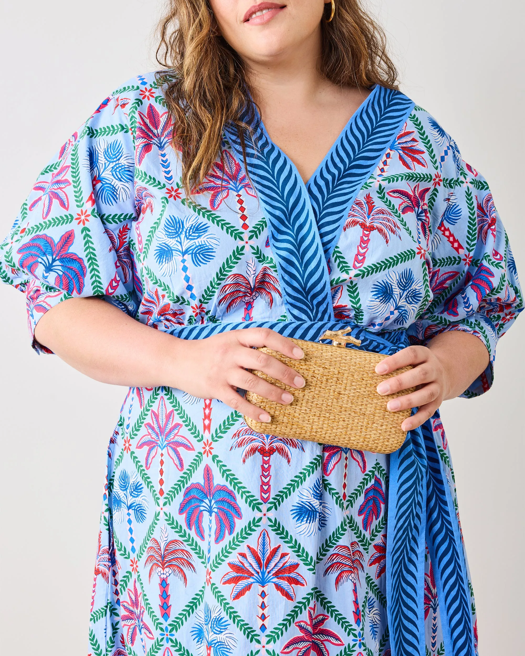 Tan - Coral Woven Clutch - The Monogram Corner sold by Printfresh product image thumbnail 5