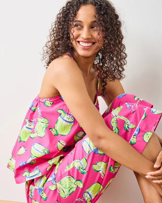 Fresh Margarita - Cami Cropped Set - Cabo Pink sold by Printfresh