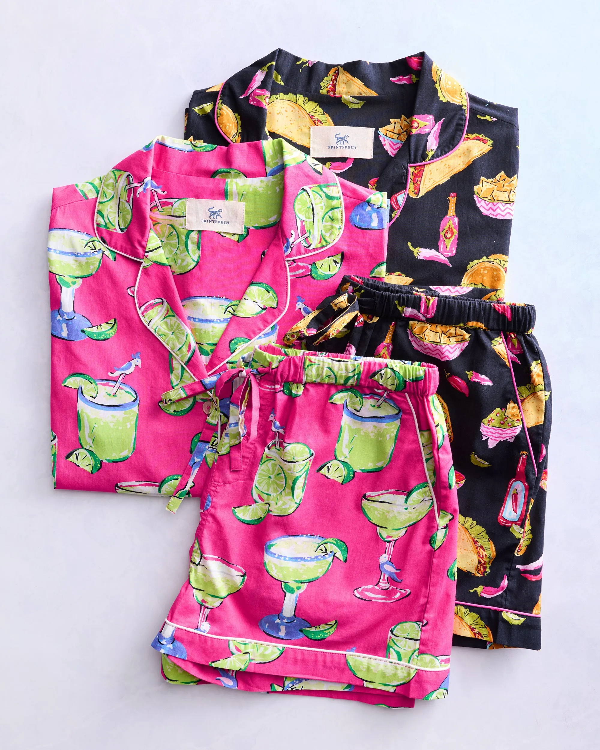 Guac On & Fresh Margarita - Short PJ Set Bundle - Multi sold by Printfresh product image thumbnail 4