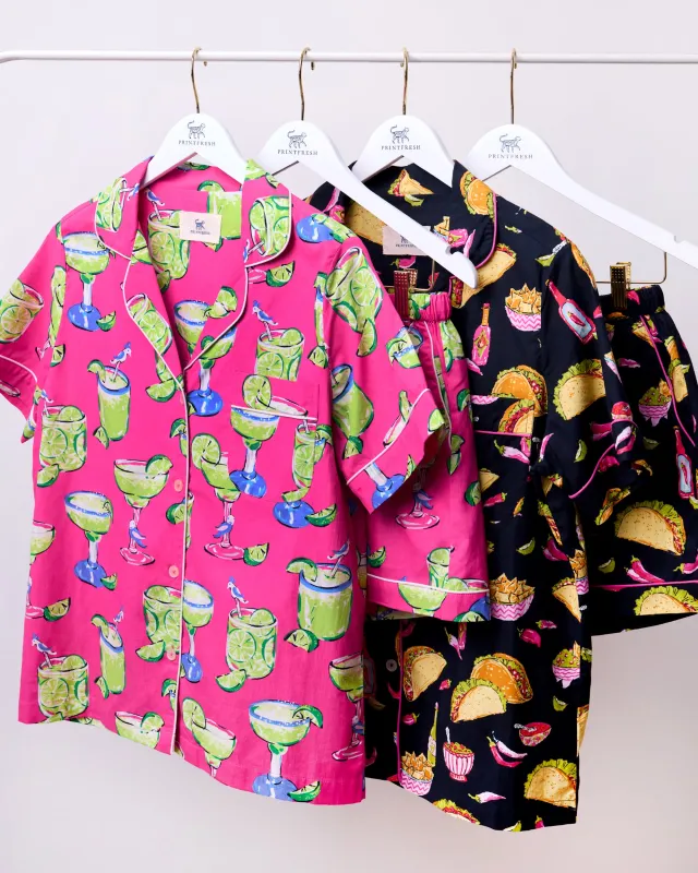 Guac On & Fresh Margarita - Short PJ Set Bundle - Multi sold by Printfresh
