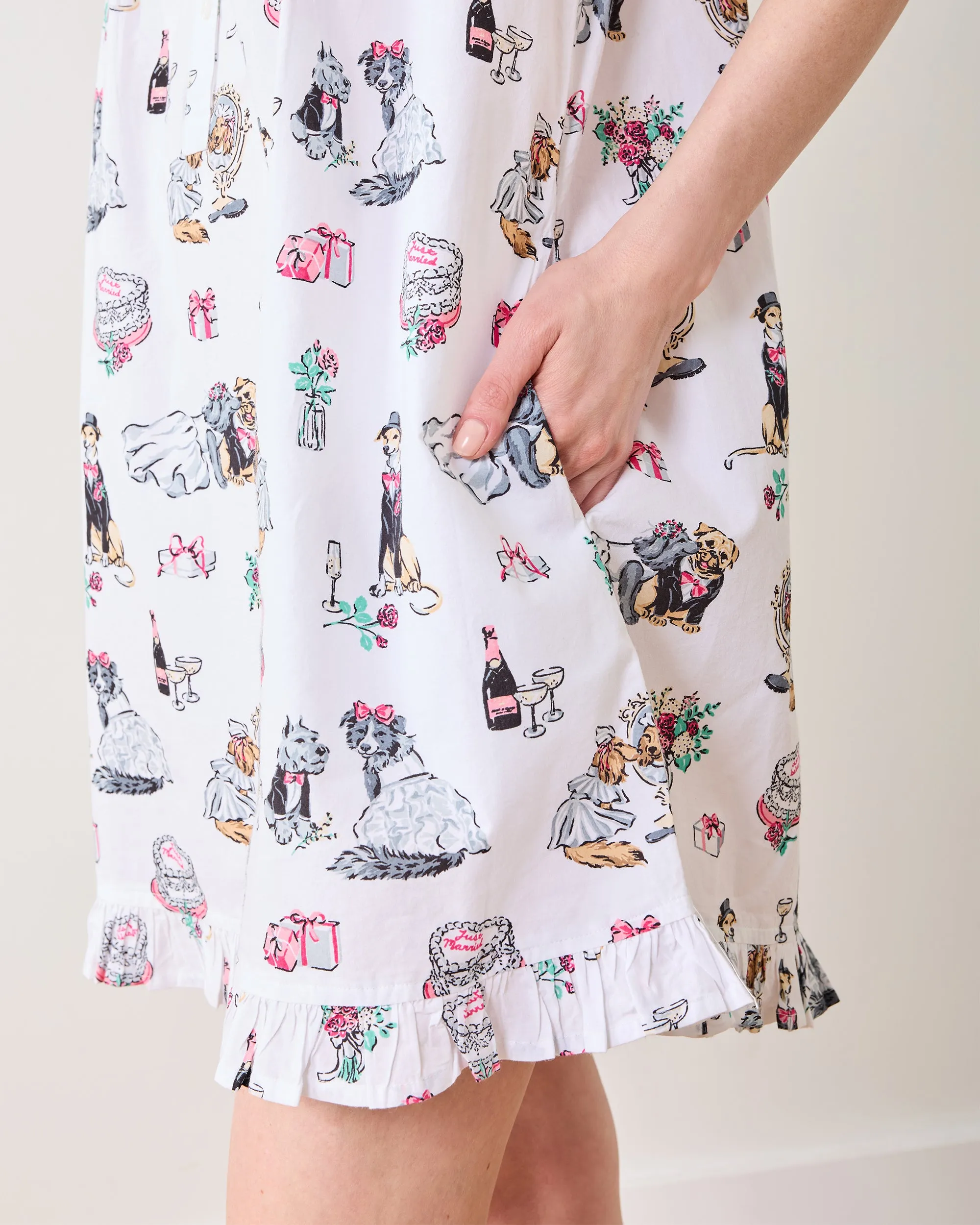 Fur Ever Yours - Pintuck Nightgown - Cloud sold by Printfresh product image thumbnail 4