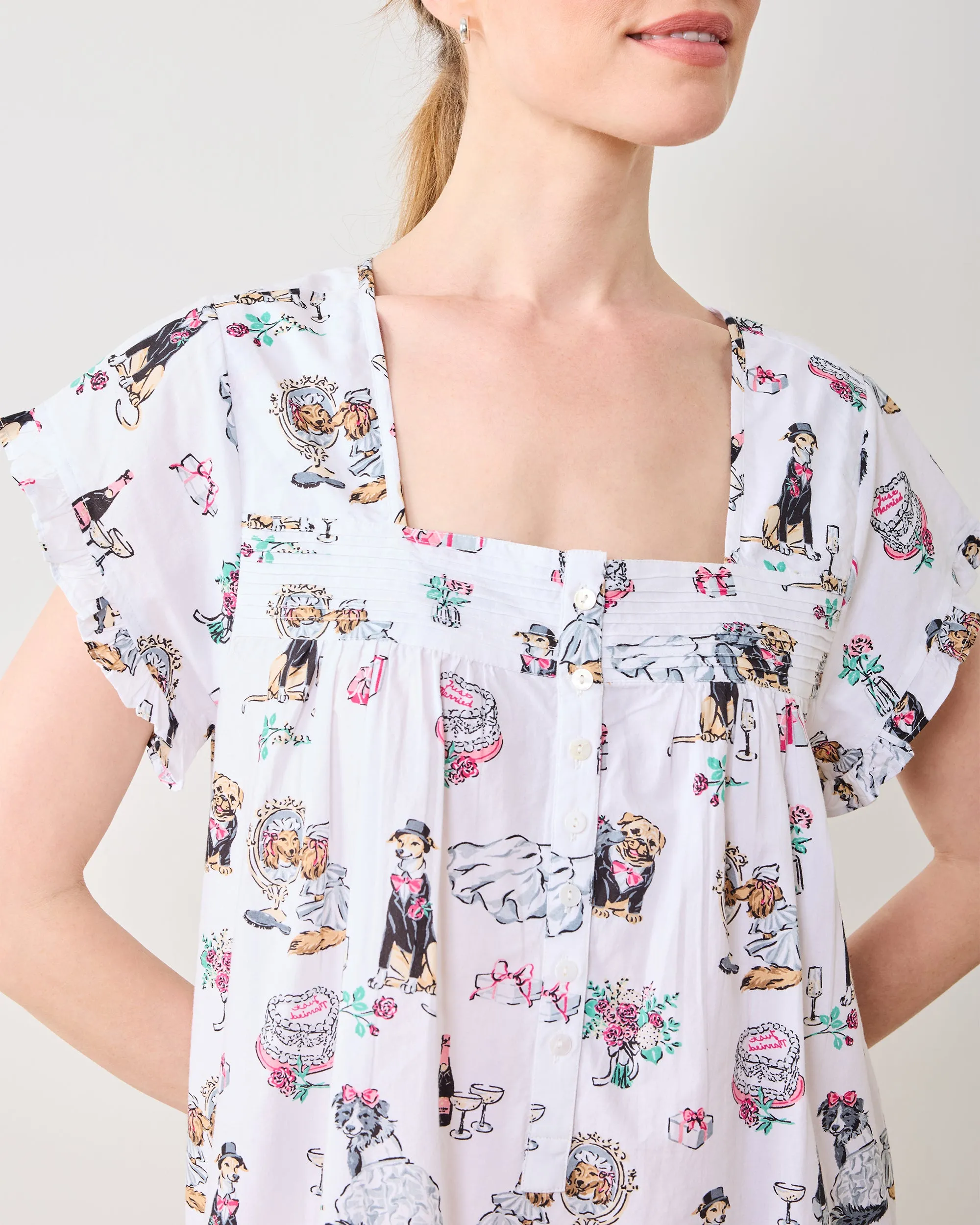 Fur Ever Yours - Pintuck Nightgown - Cloud sold by Printfresh product image thumbnail 3