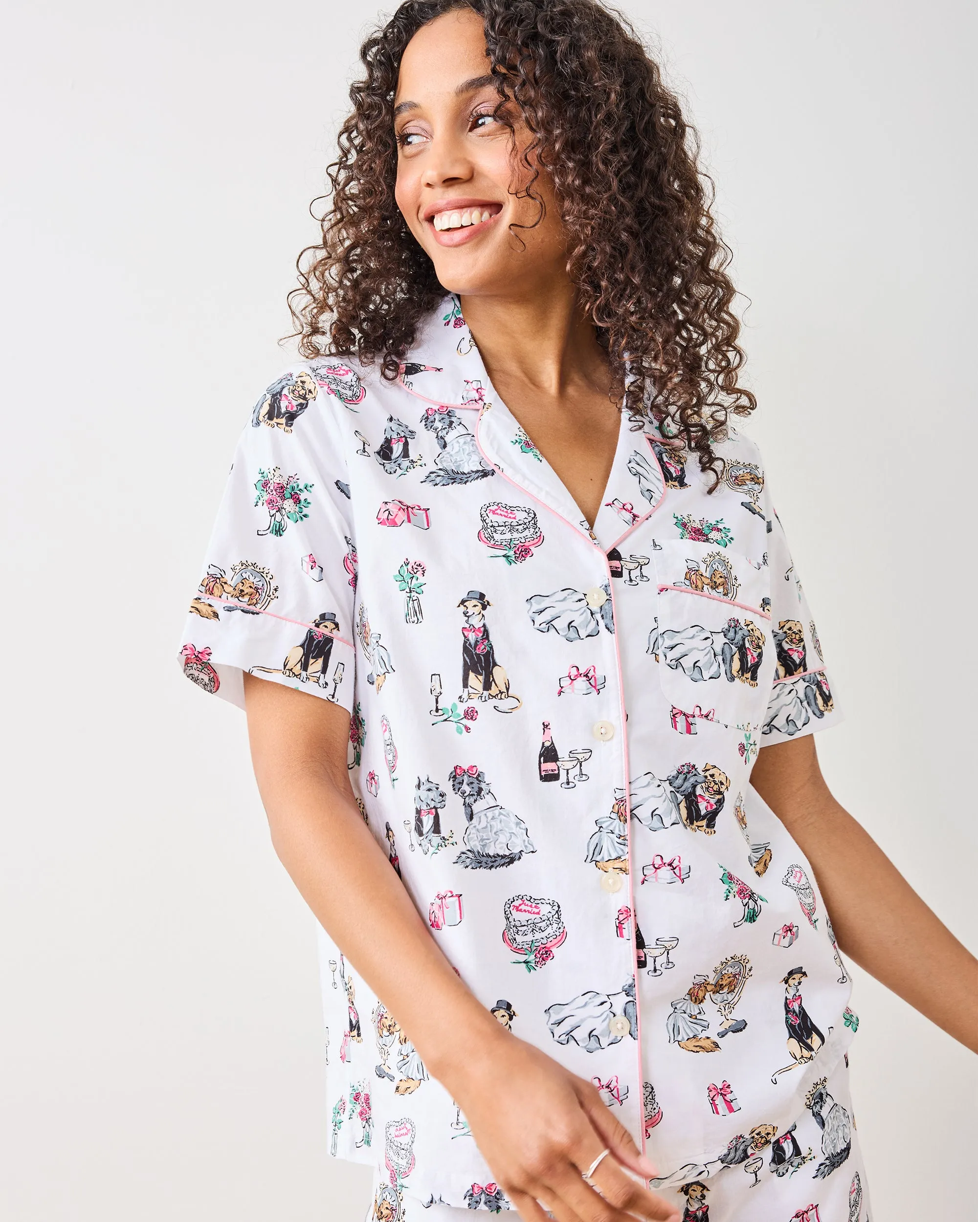 Fur Ever Yours - Short PJ Set - Cloud sold by Printfresh product image thumbnail 3