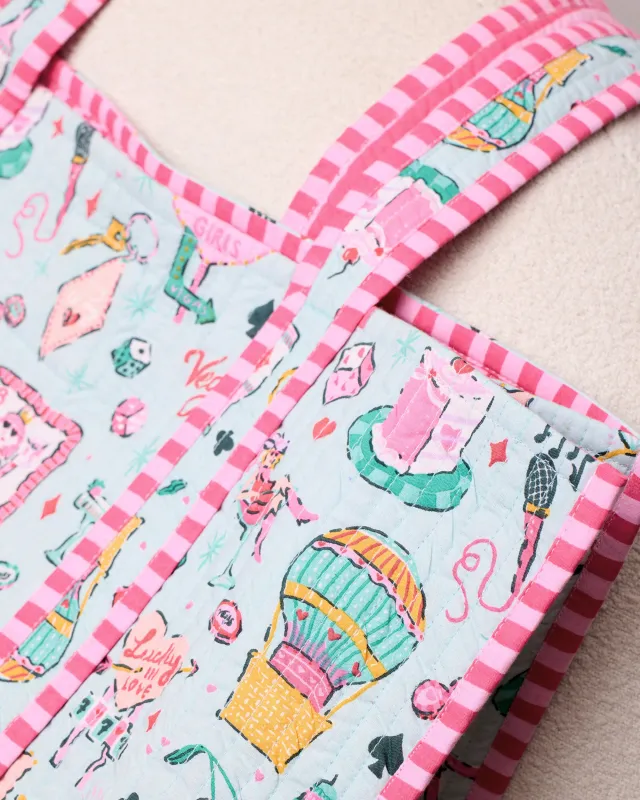 Viva Las Vegas - The Traveler Tote - Mint sold by Printfresh