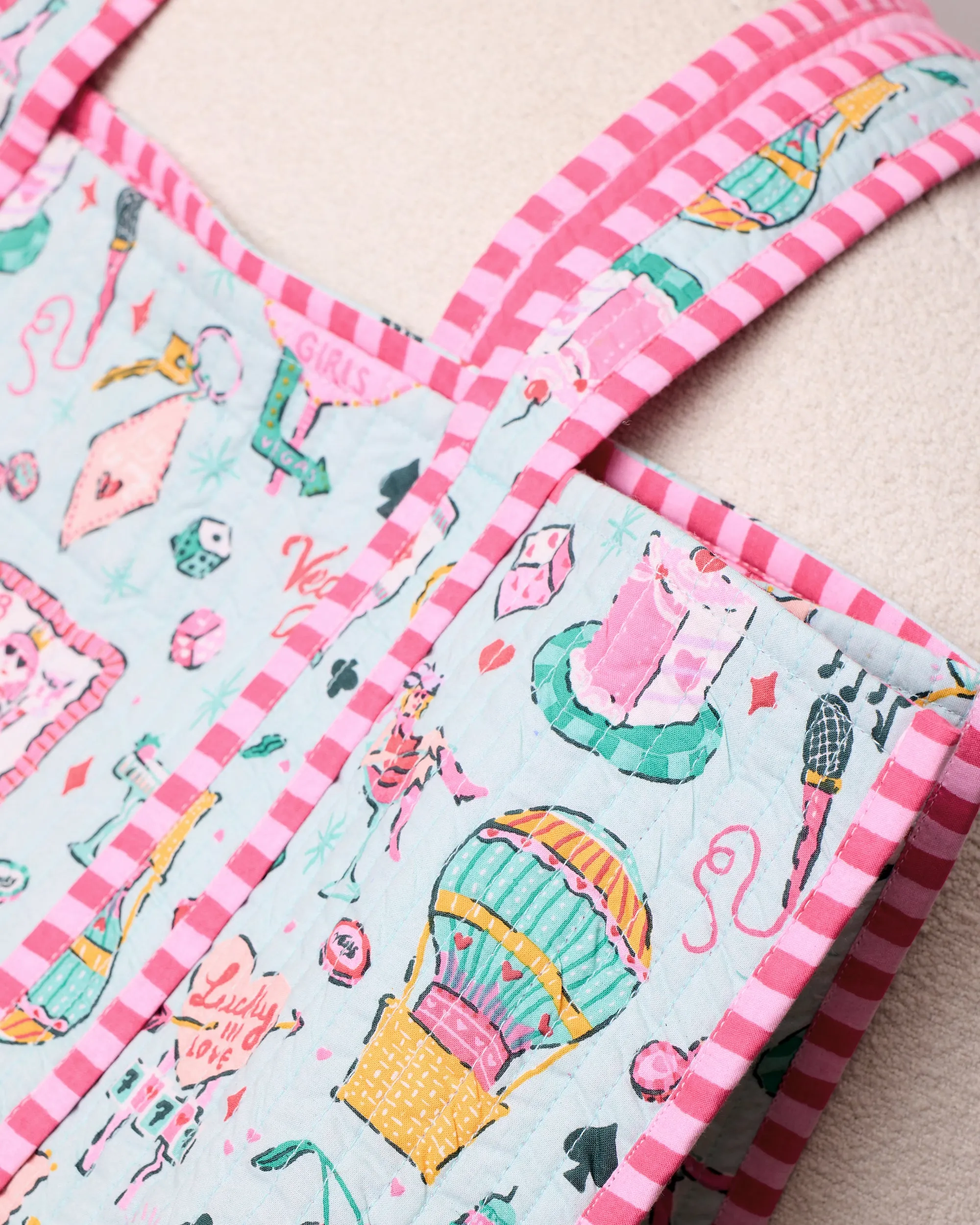 Viva Las Vegas - The Traveler Tote - Mint sold by Printfresh