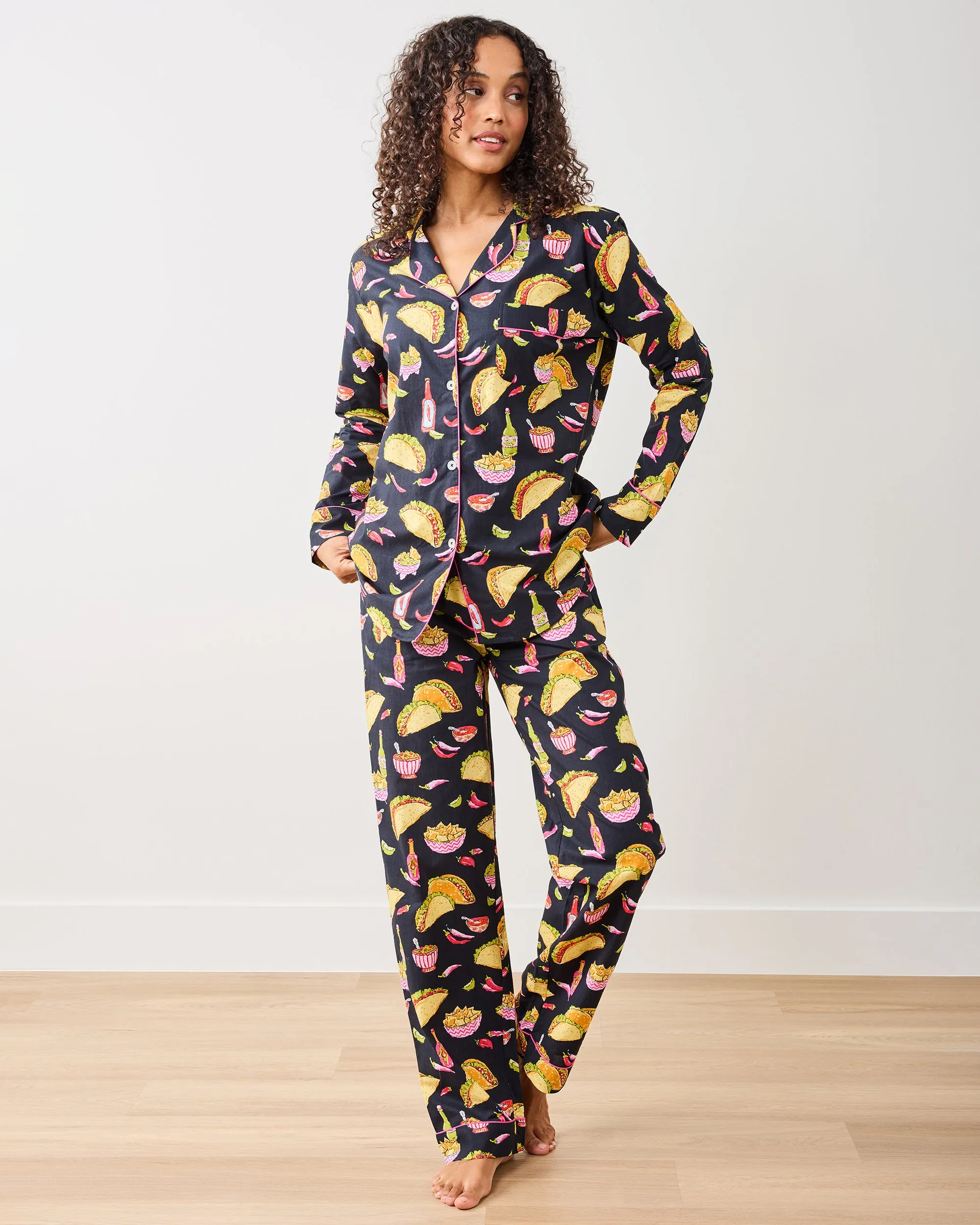 Guac On - Petite Long PJ Set - Lava Rock sold by Printfresh product image thumbnail 2
