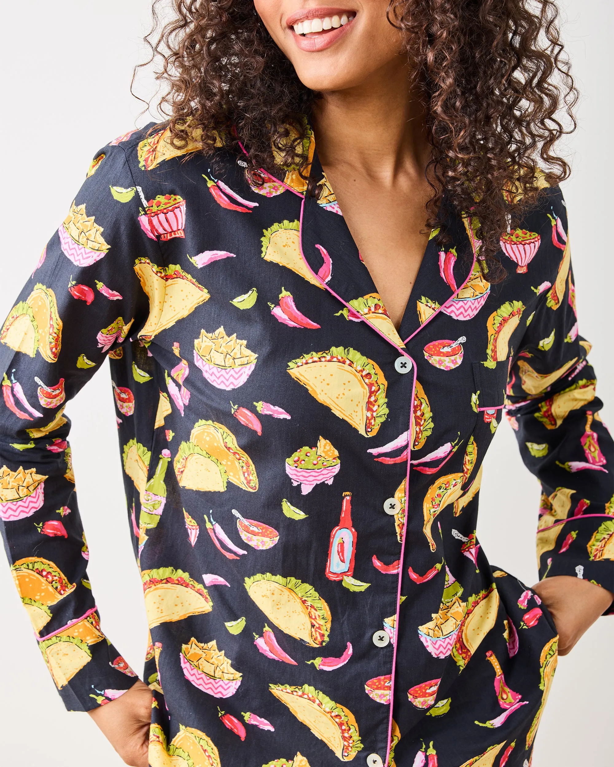 Guac On - Petite Long PJ Set - Lava Rock sold by Printfresh product image thumbnail 4