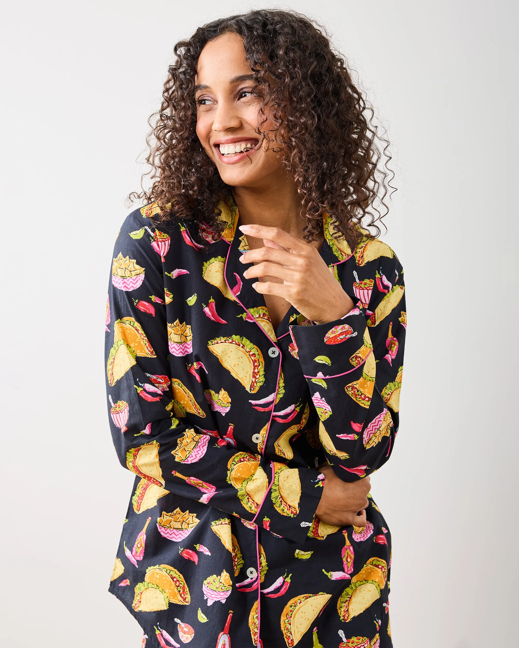 Guac On - Petite Long PJ Set - Lava Rock sold by Printfresh