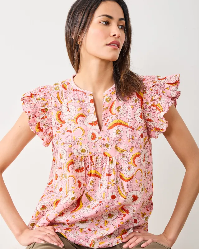 India Bloom - Royal Blouse - Soft Rose sold by Printfresh