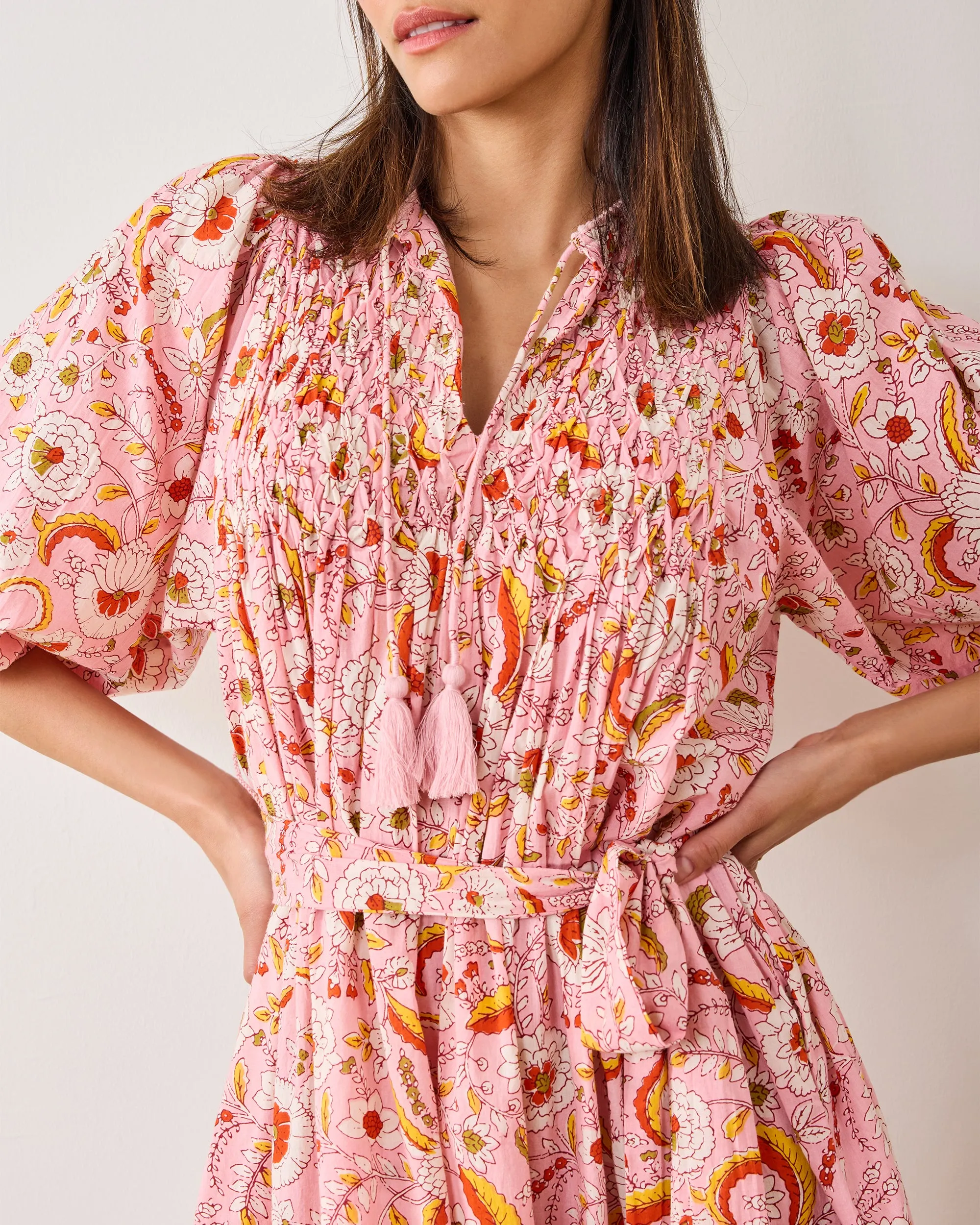 India Bloom - Artifact Dress - Soft Rose sold by Printfresh product image thumbnail 2