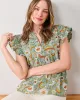 India Bloom - Royal Blouse - Sage sold by Printfresh
