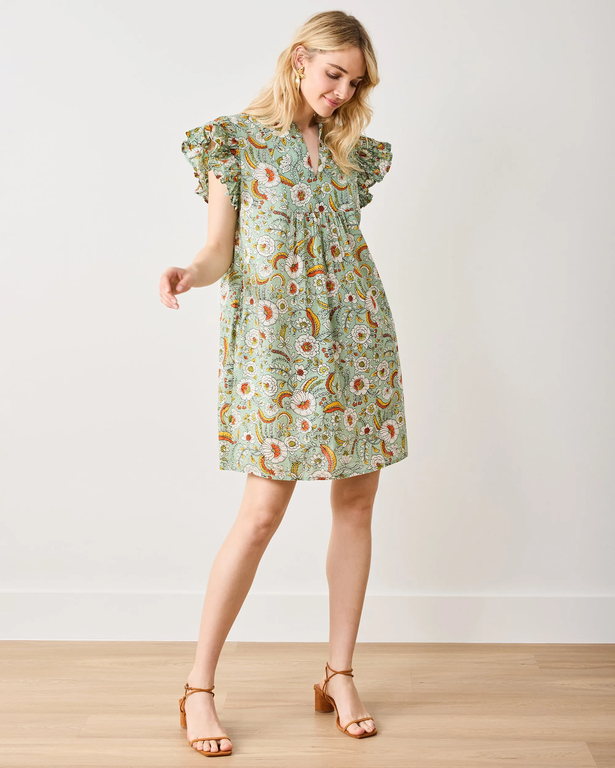 India Bloom - Royal Dress - Sage sold by Printfresh product image thumbnail 3