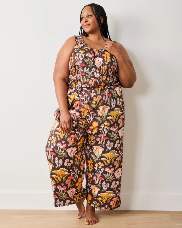 Mushroom Medley - Tall Eco Satin Sadie Set - Truffle sold by Printfresh