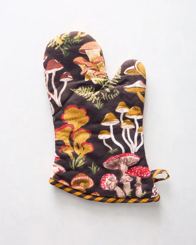 Mushroom Medley - Oven Mitt - Truffle sold by Printfresh