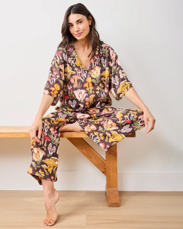 Mushroom Medley - Petite Eco Satin Wildest Dream Set - Truffle sold by Printfresh