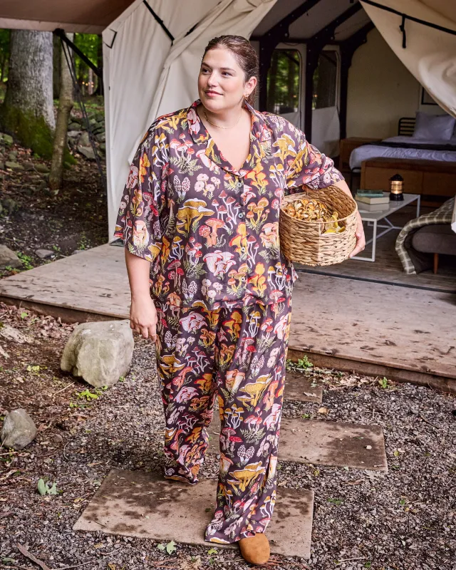 Mushroom Medley - Tall Eco Satin Wildest Dreams Set  - Truffle sold by Printfresh