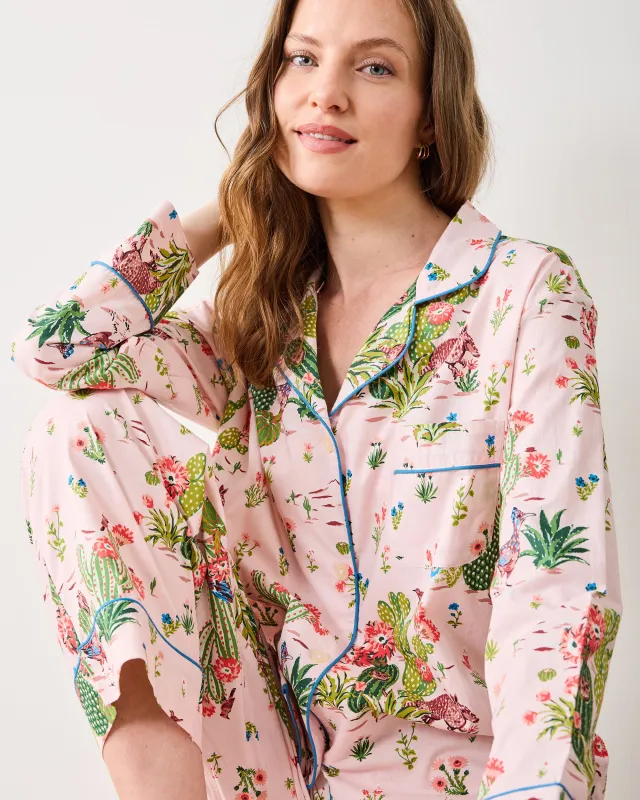 Desert Dream - Petite Long PJ Set - Pink Cactus sold by Printfresh