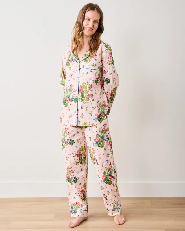 Desert Dream - Tall Long PJ Set - Pink Cactus sold by Printfresh