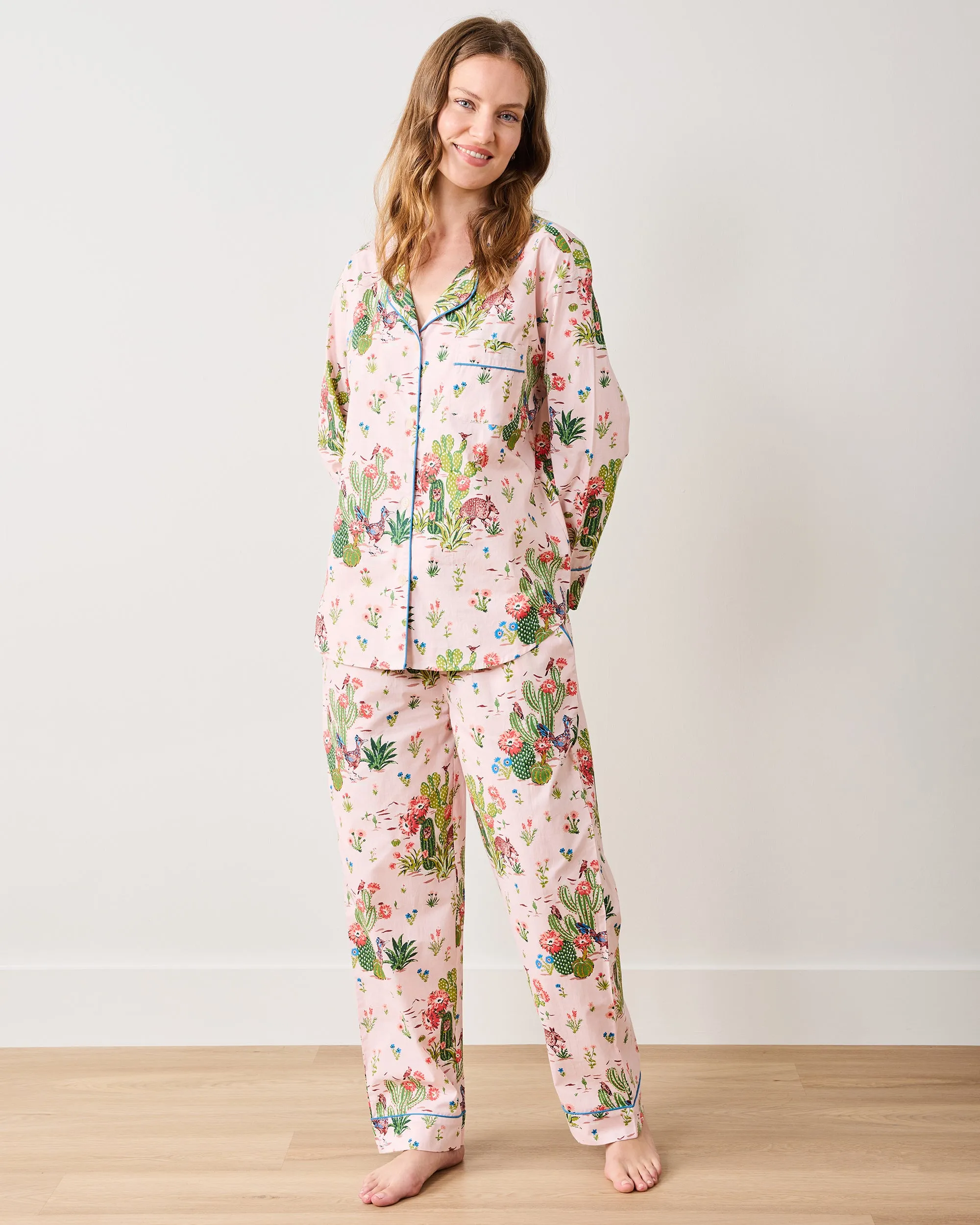 Desert Dream - Tall Long PJ Set - Pink Cactus sold by Printfresh