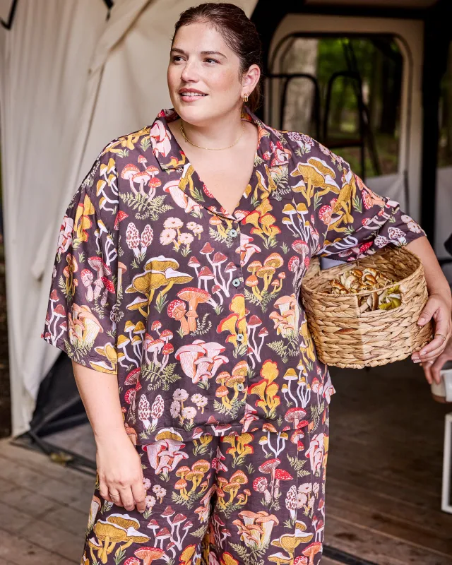 Mushroom Medley - Eco Satin Wildest Dreams Set - Truffle sold by Printfresh