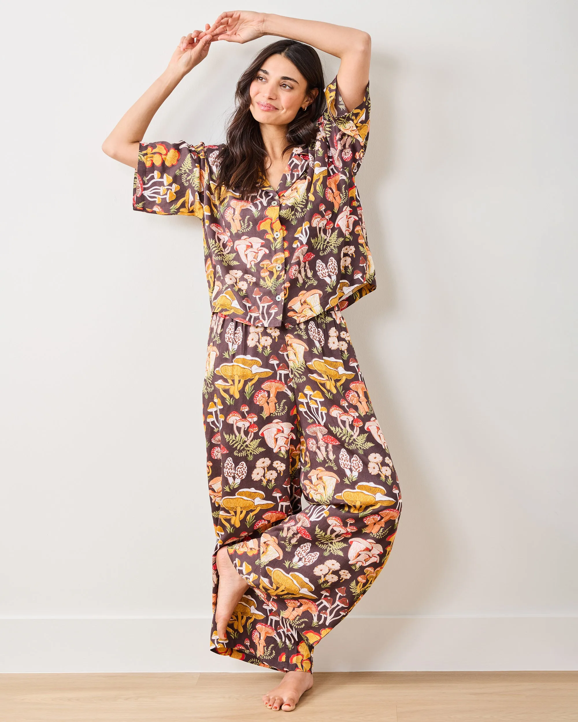 Mushroom Medley - Eco Satin Wildest Dreams Set - Truffle sold by Printfresh product image thumbnail 2