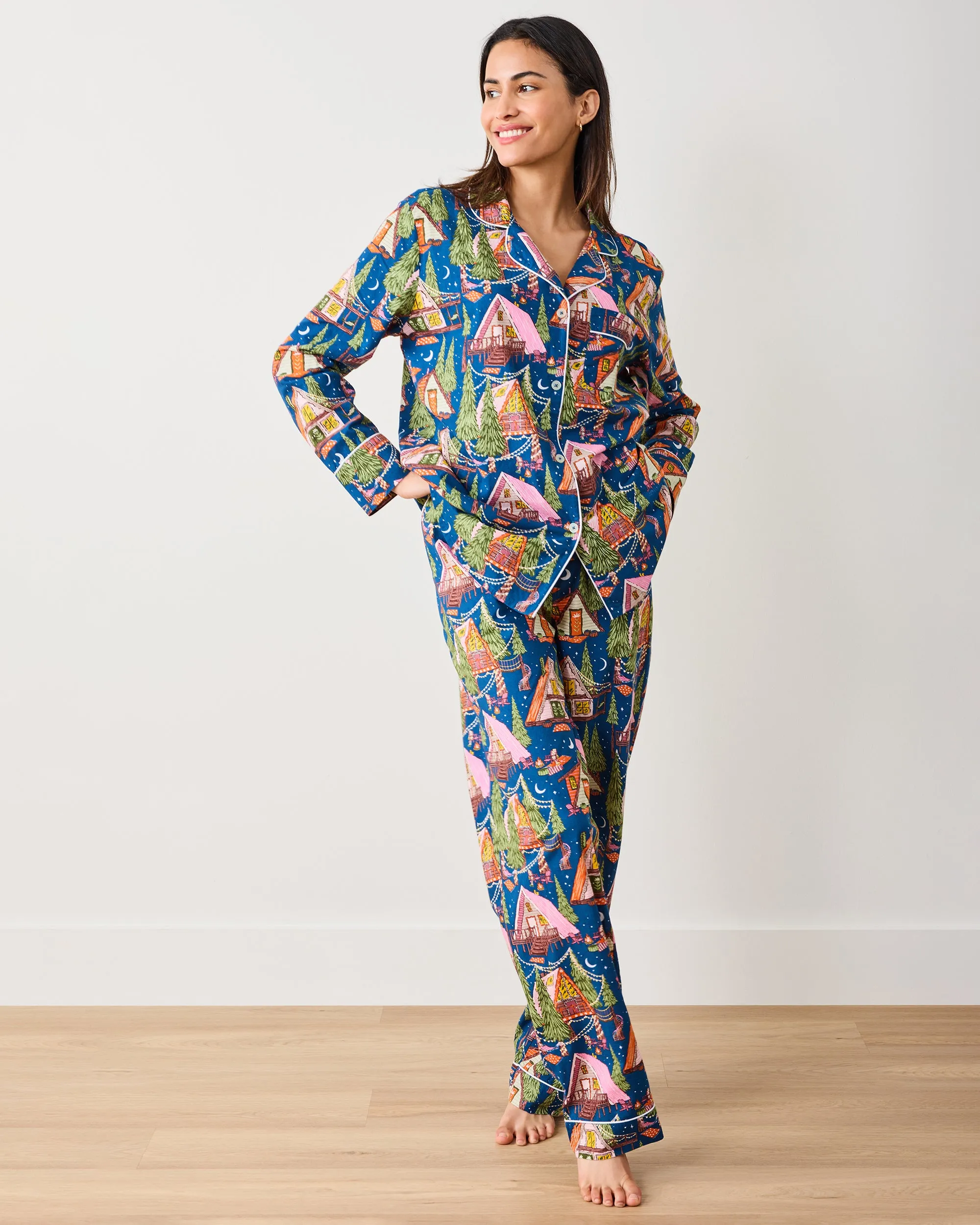 Bonfire Stories - Long PJ Set - Starlight Blue sold by Printfresh product image thumbnail 3