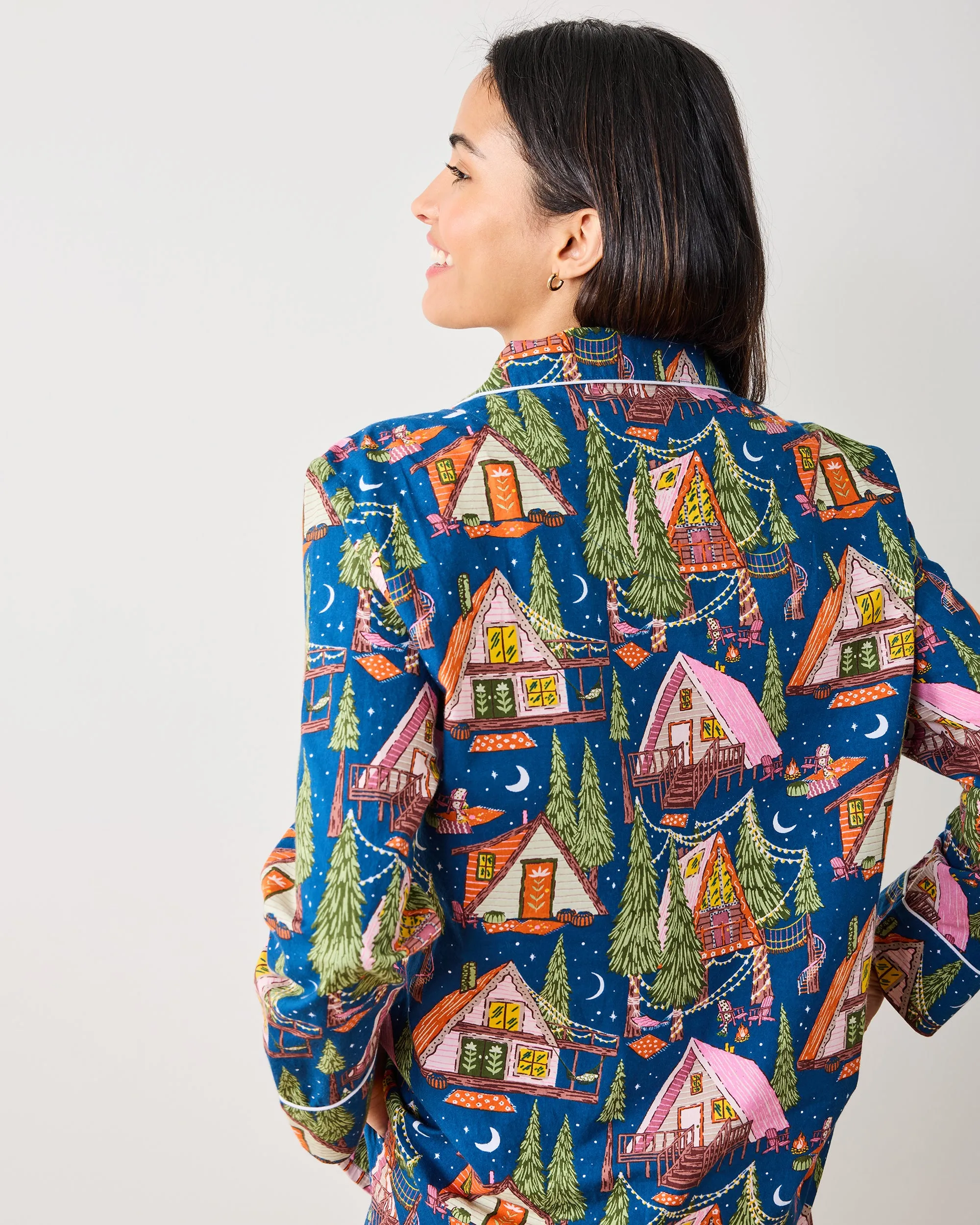 Bonfire Stories - Long PJ Set - Starlight Blue sold by Printfresh product image thumbnail 5