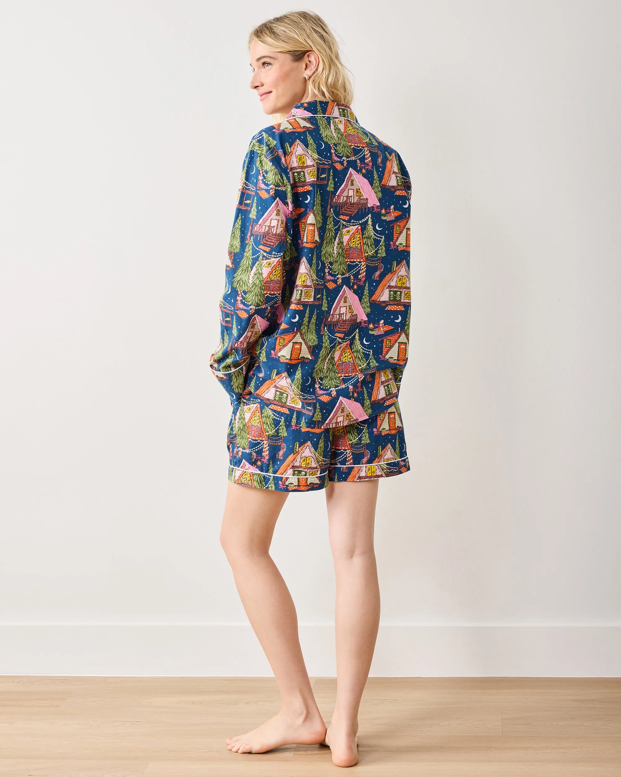 Bonfire Stories - Long Sleeve Top & Shorts Set - Starlight Blue sold by Printfresh product image thumbnail 4