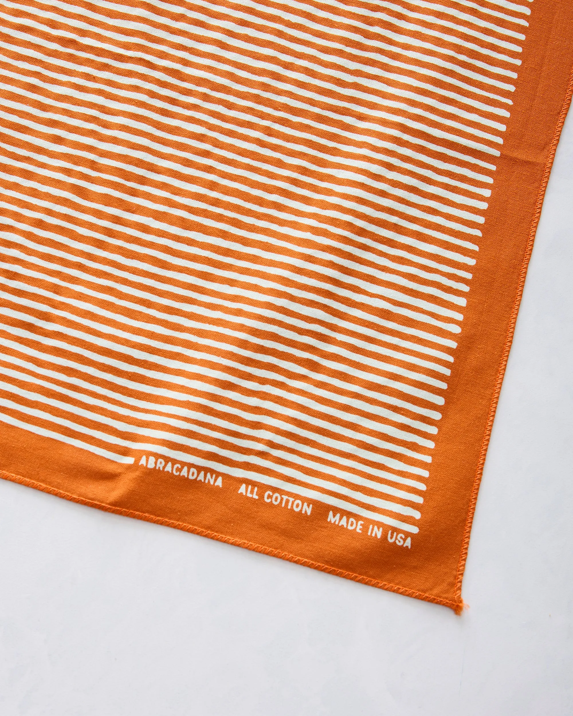 Marmalade Orange - Striped Bandana - Abracadana sold by Printfresh product image thumbnail 2