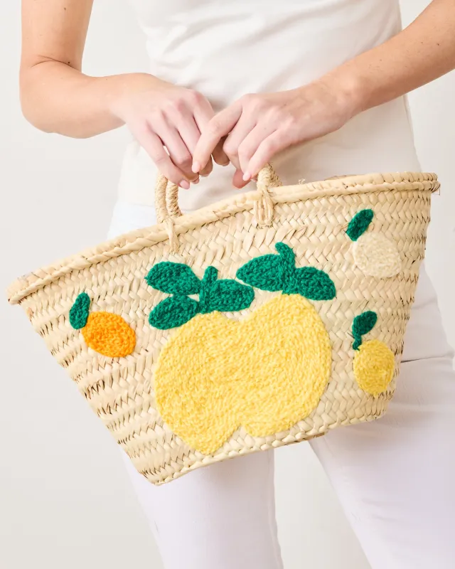 Yellow - Lemon Beach Bag - King Of Handmade sold by Printfresh