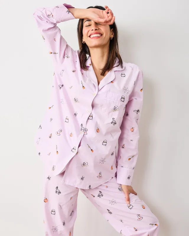 October Traditions - Long PJ Set - Purple Spell sold by Printfresh