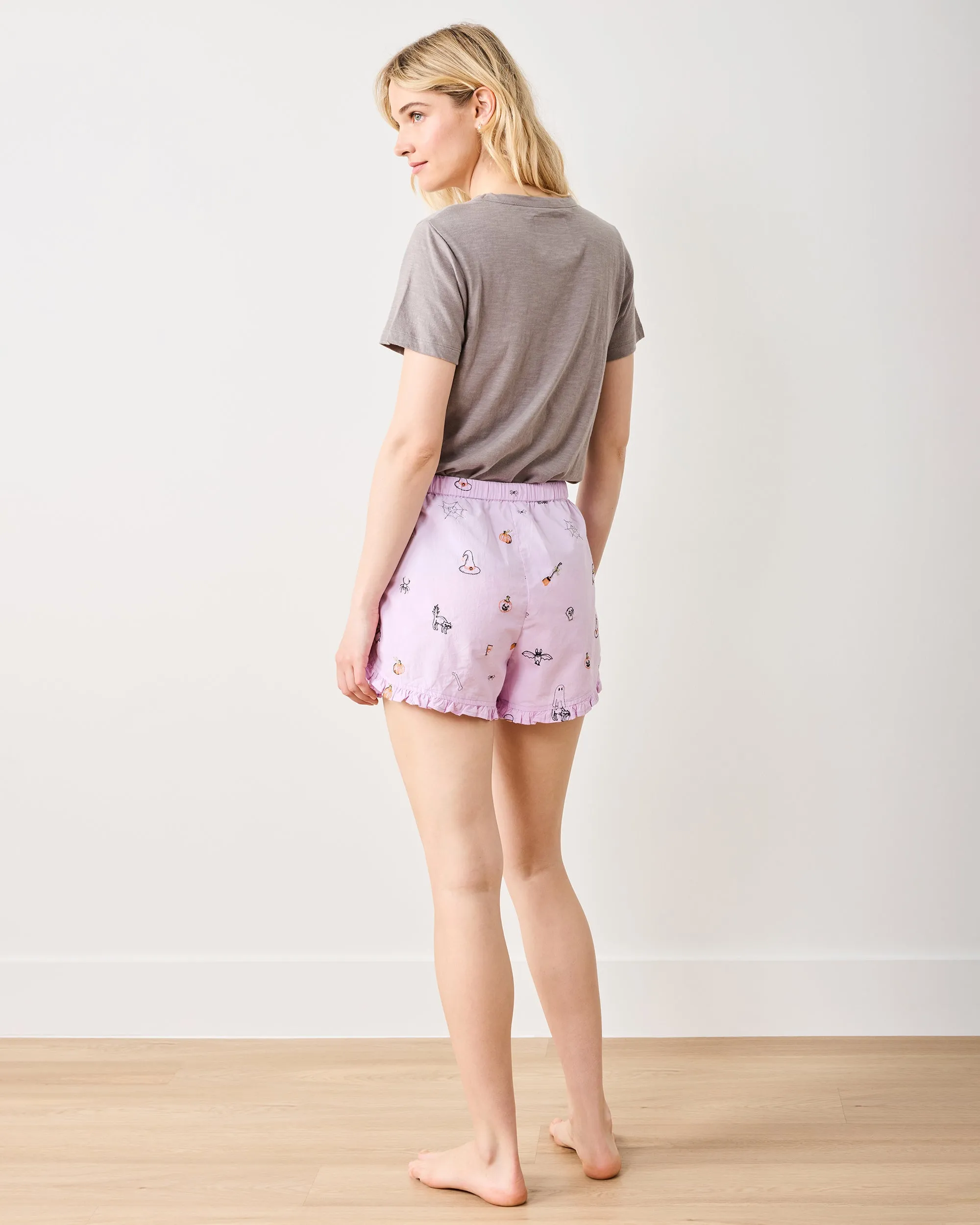 October Traditions - Ruffle Shorts - Purple Spell sold by Printfresh product image thumbnail 4