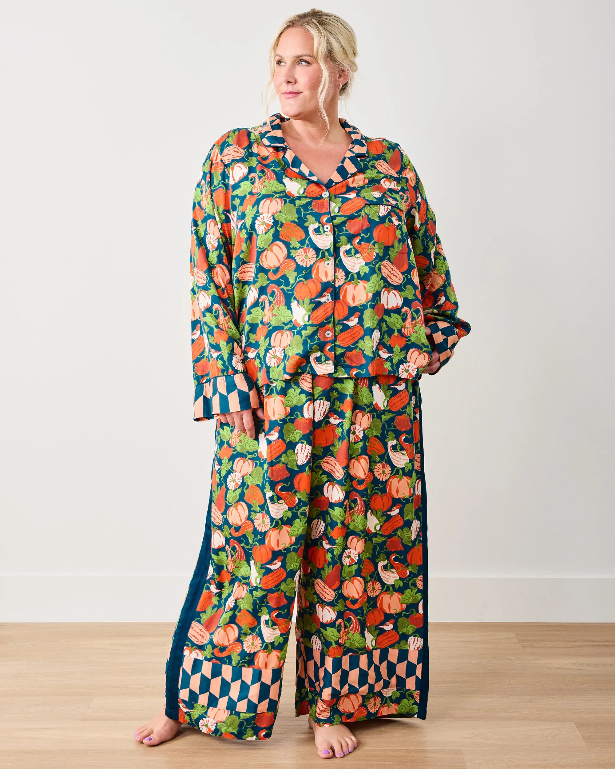 Pumpkin Patch - Eco Satin Soho Set - Midnight Harvest sold by Printfresh product image thumbnail 2