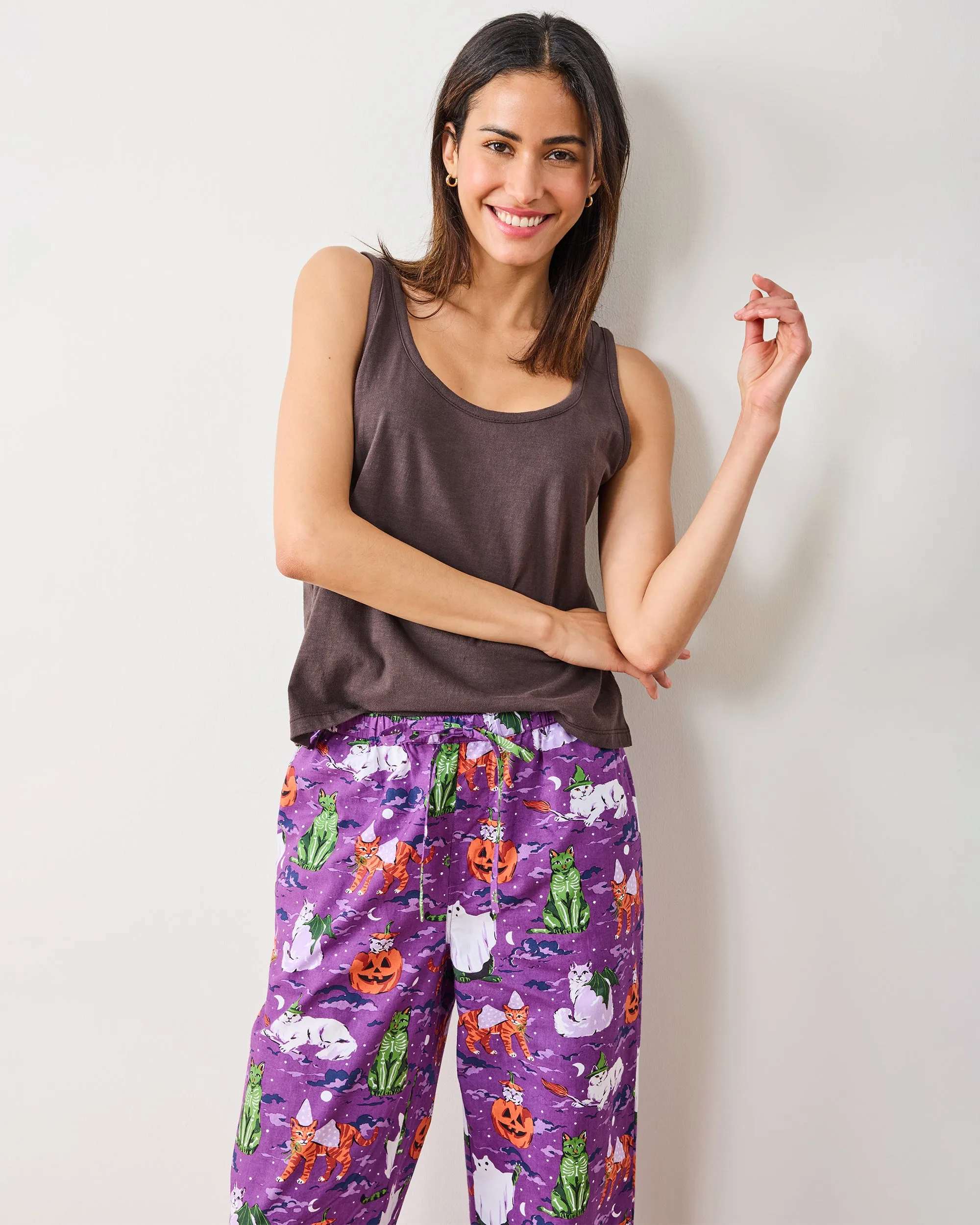 Halloween House Cats - PJ Pants - Purple Tonic sold by Printfresh product image thumbnail 5