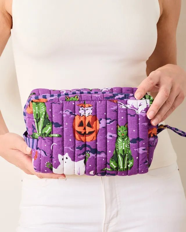 Halloween House Cats - Large Pouch - Purple Tonic sold by Printfresh