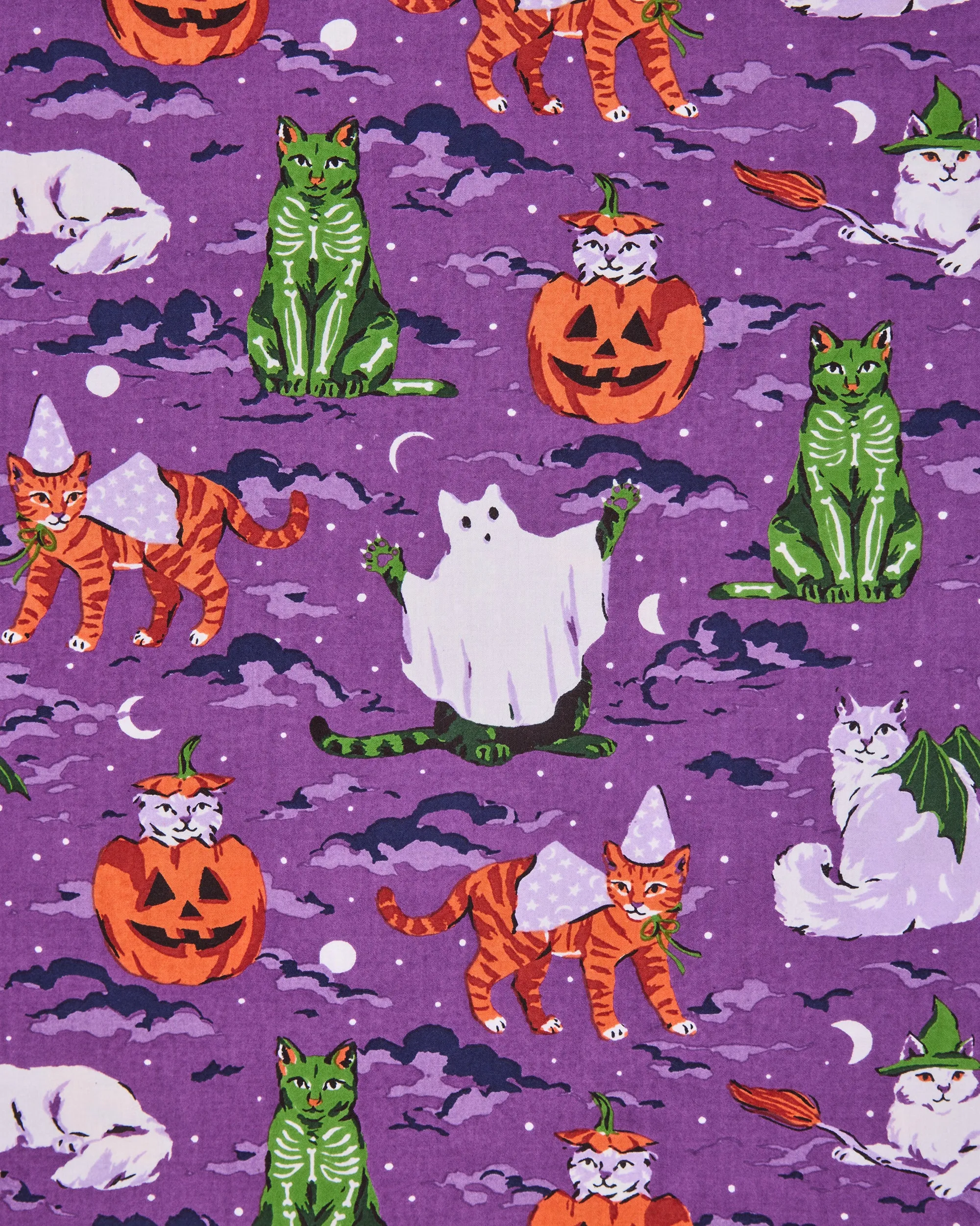 Halloween House Cats - Tall PJ Pants - Purple Tonic sold by Printfresh product image thumbnail 5