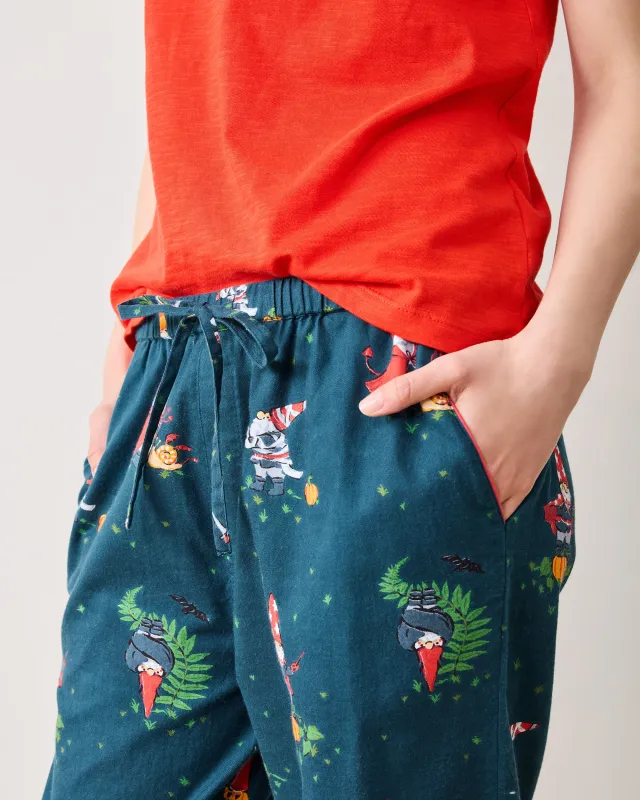 Mischief Night - Petite Lightweight Flannel PJ Pants - Nightfall Blue sold by Printfresh