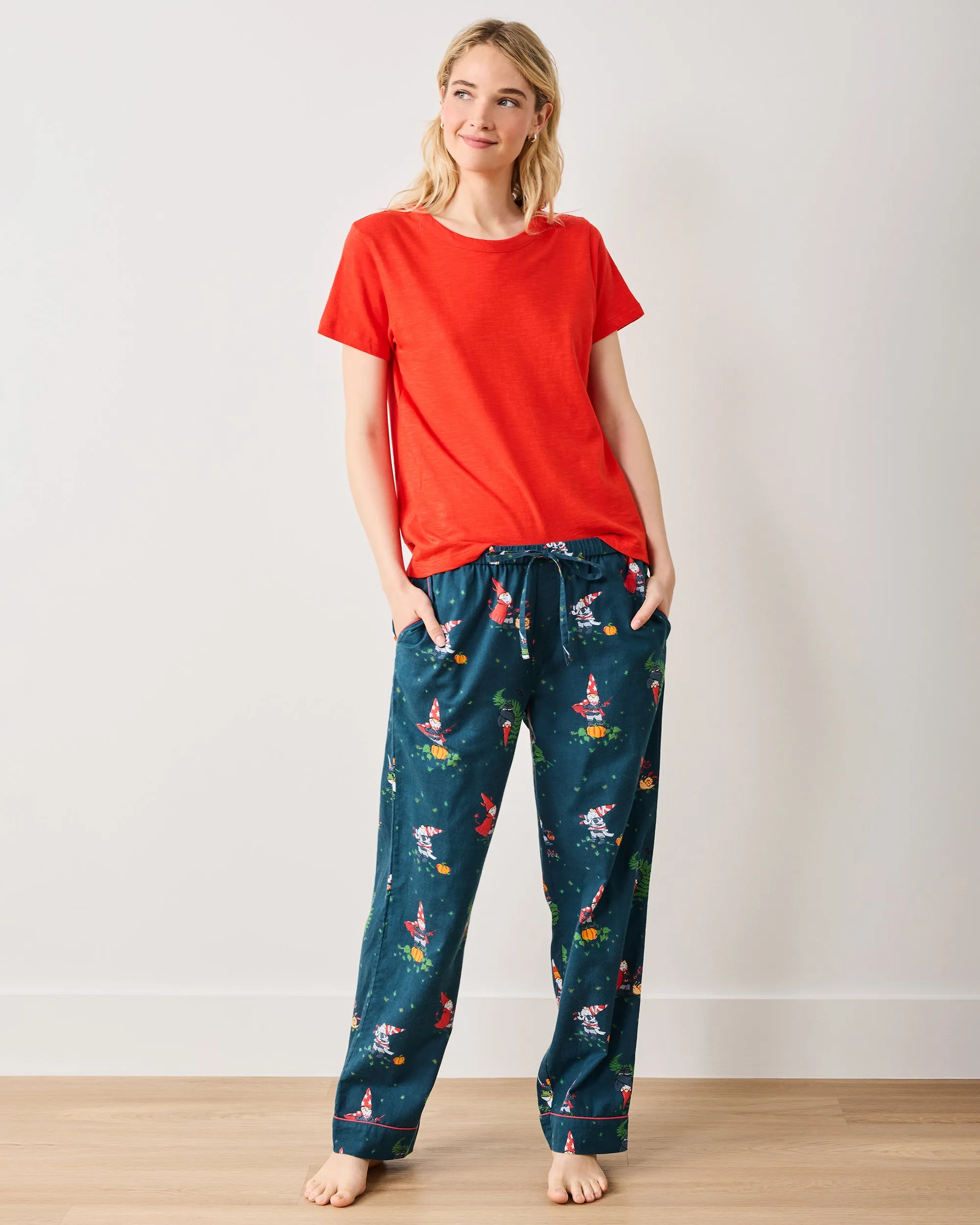 Mischief Night - Petite Lightweight Flannel PJ Pants - Nightfall Blue sold by Printfresh product image thumbnail 2