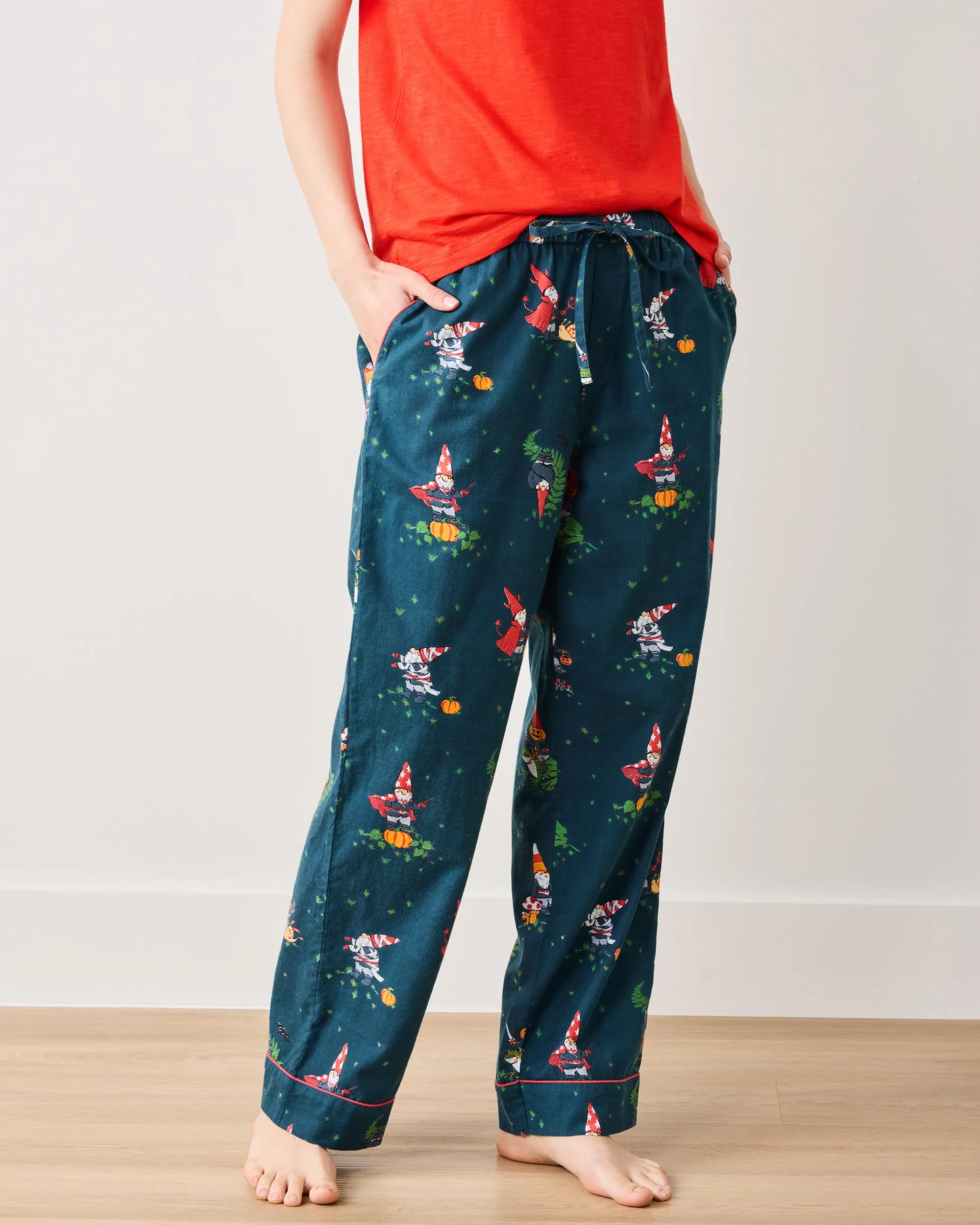 Mischief Night - Petite Lightweight Flannel PJ Pants - Nightfall Blue sold by Printfresh product image thumbnail 3