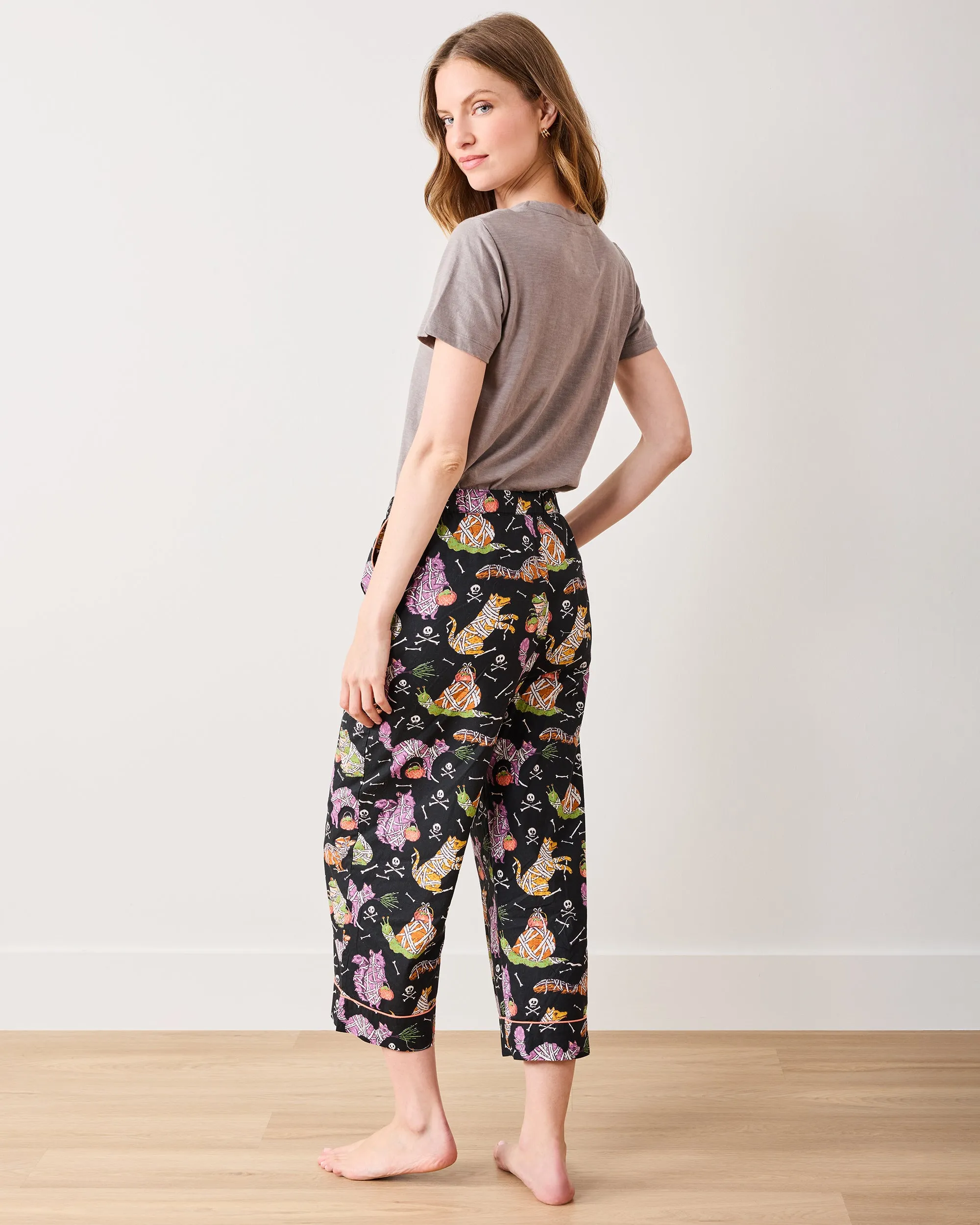 Monster Mash - Cropped PJ Pants - Haunted House sold by Printfresh product image thumbnail 5