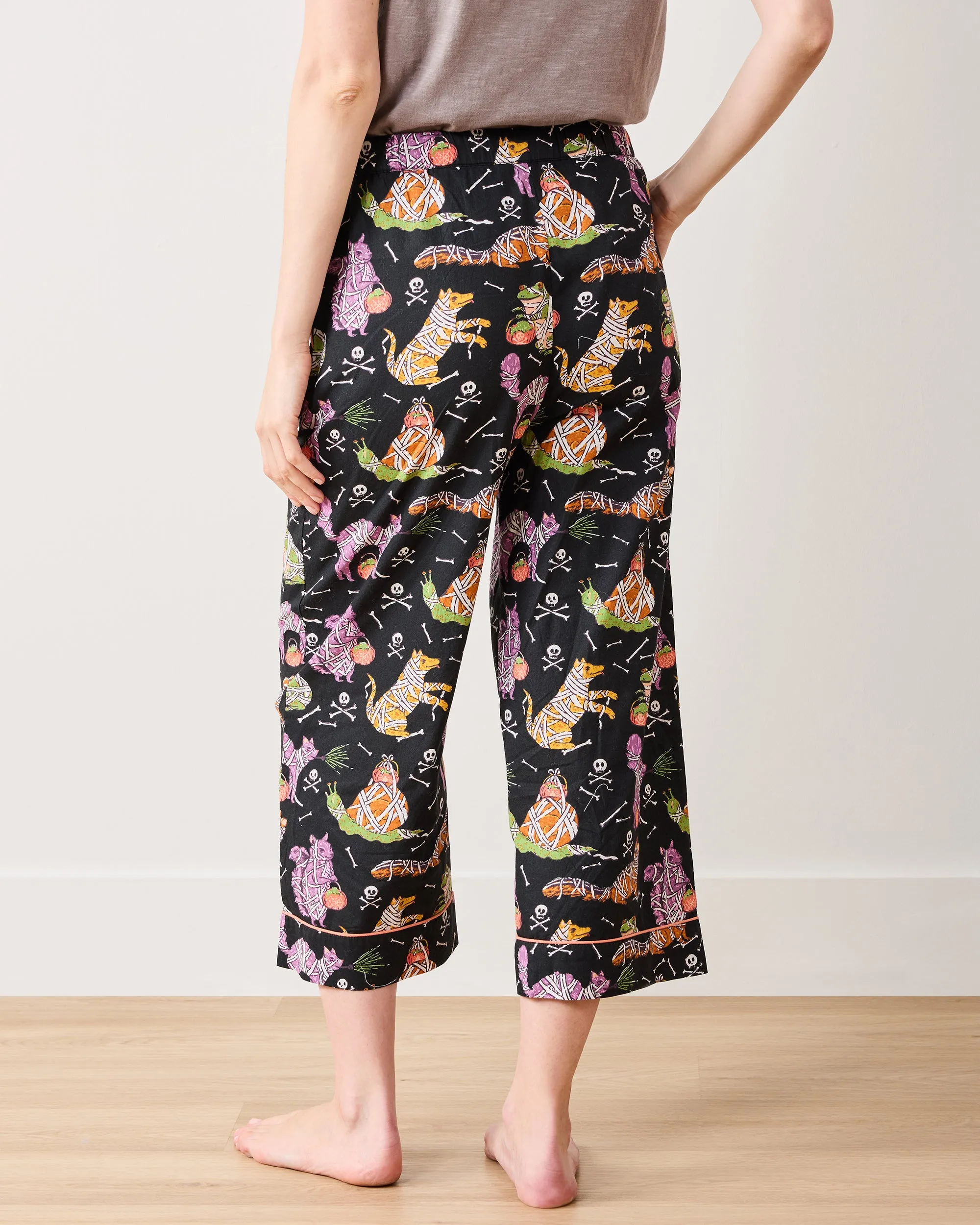 Monster Mash - Cropped PJ Pants - Haunted House sold by Printfresh product image thumbnail 4