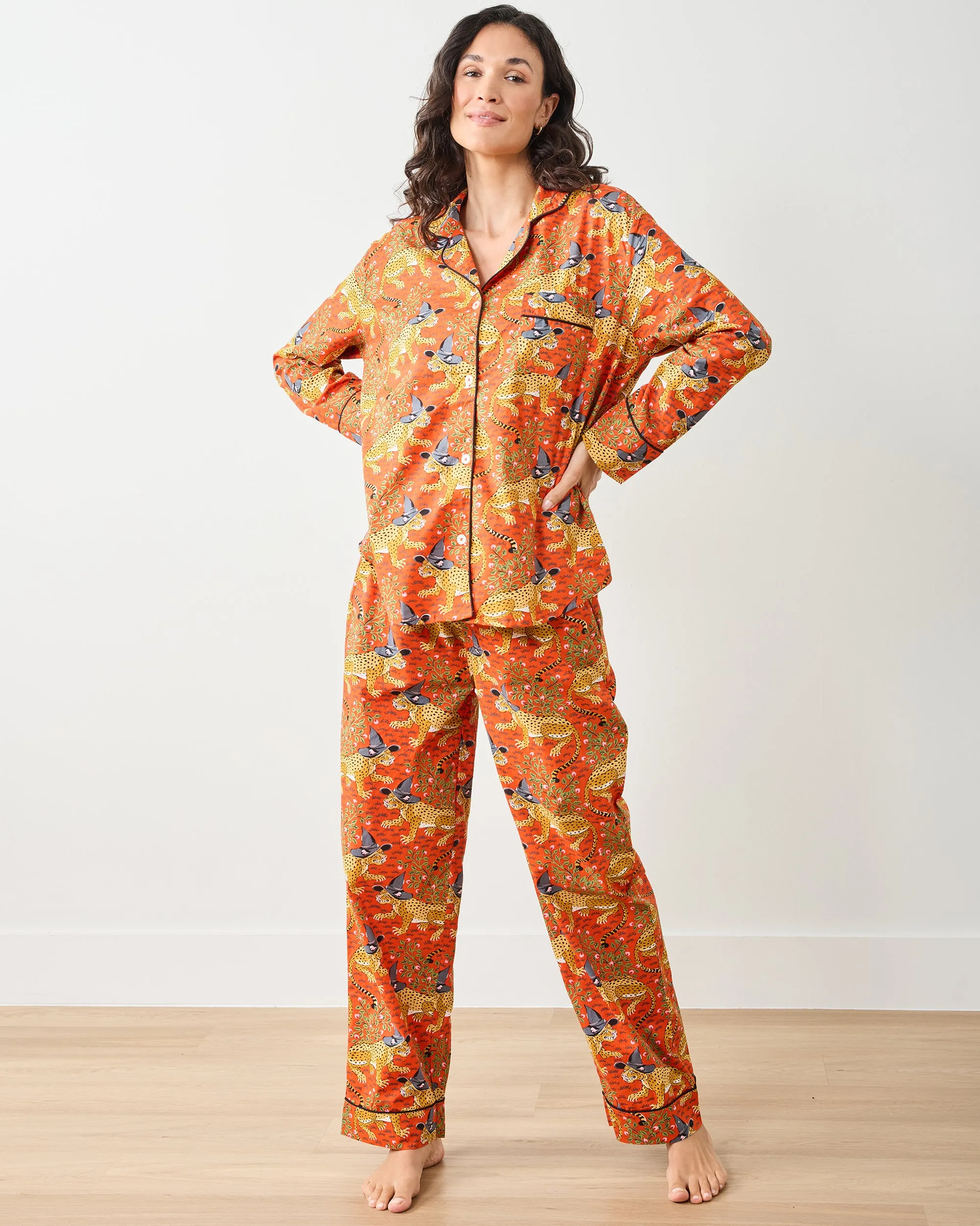 Witchy Bagheera - Long PJ Set - Pumpkin Spice sold by Printfresh product image thumbnail 2