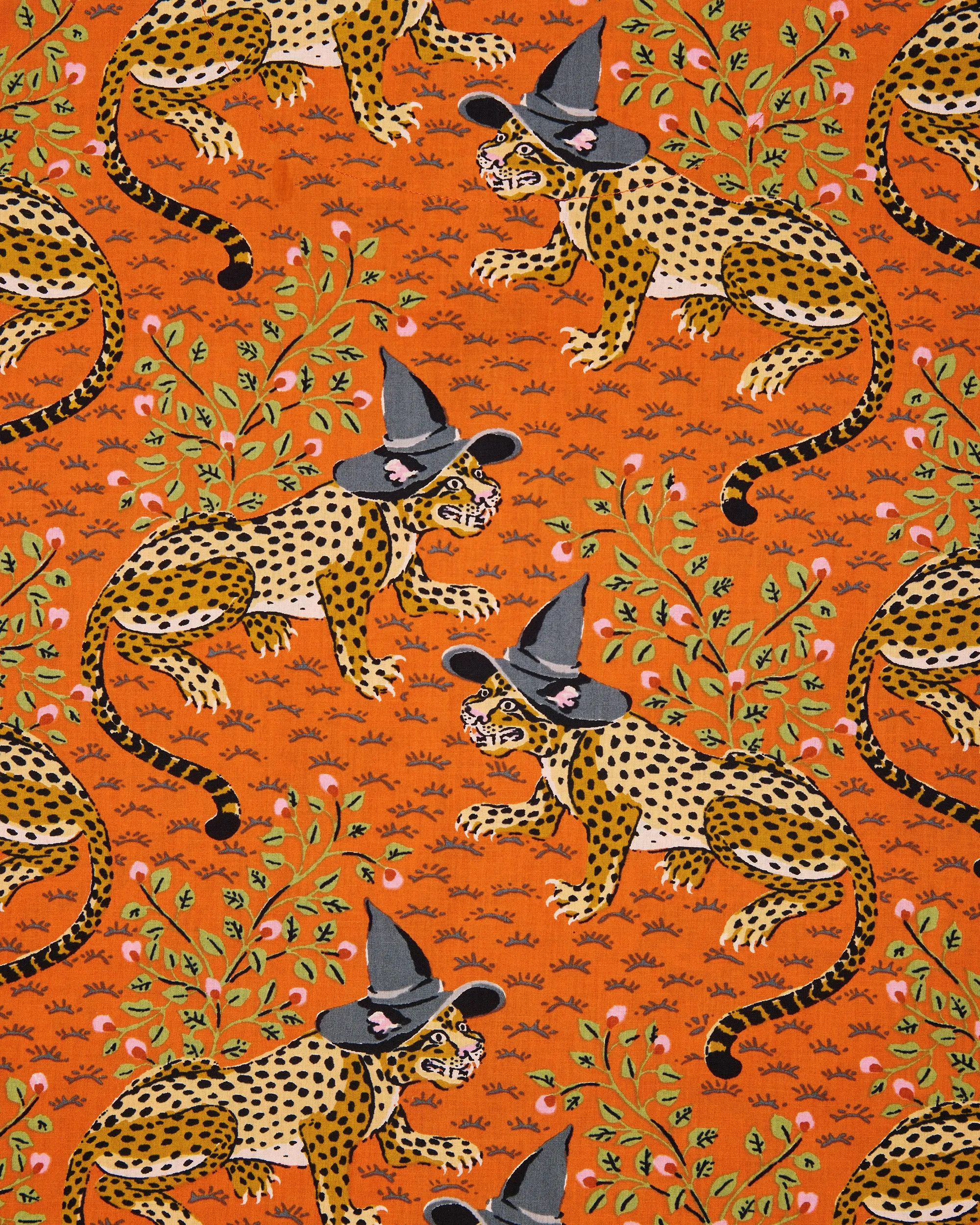 Witchy Bagheera - Cropped PJ Pants - Pumpkin Spice sold by Printfresh product image thumbnail 5